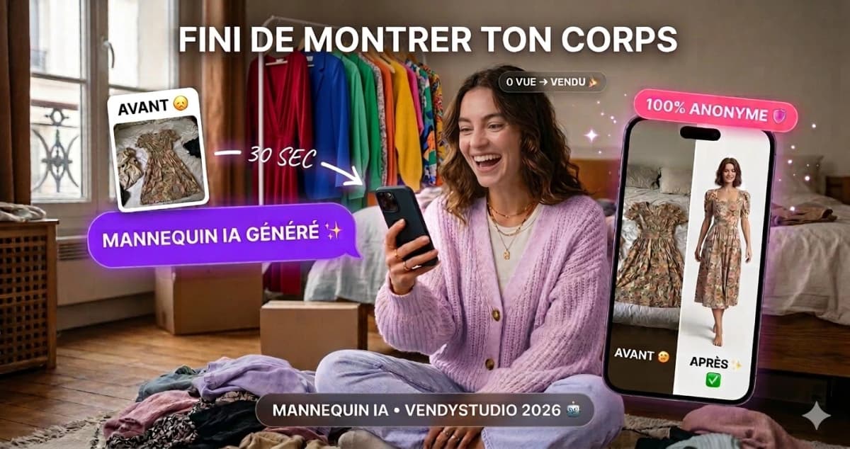 Meilleure app mannequin IA pour Vinted :